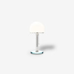 Mid-century glass table lamp