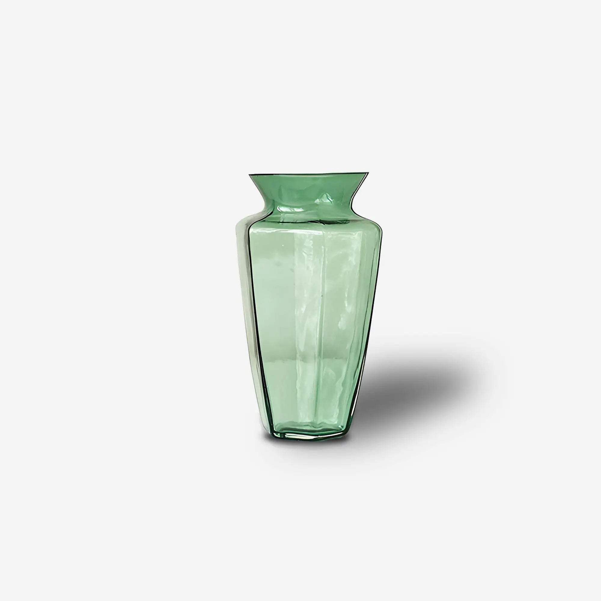 Glass vintage green vase