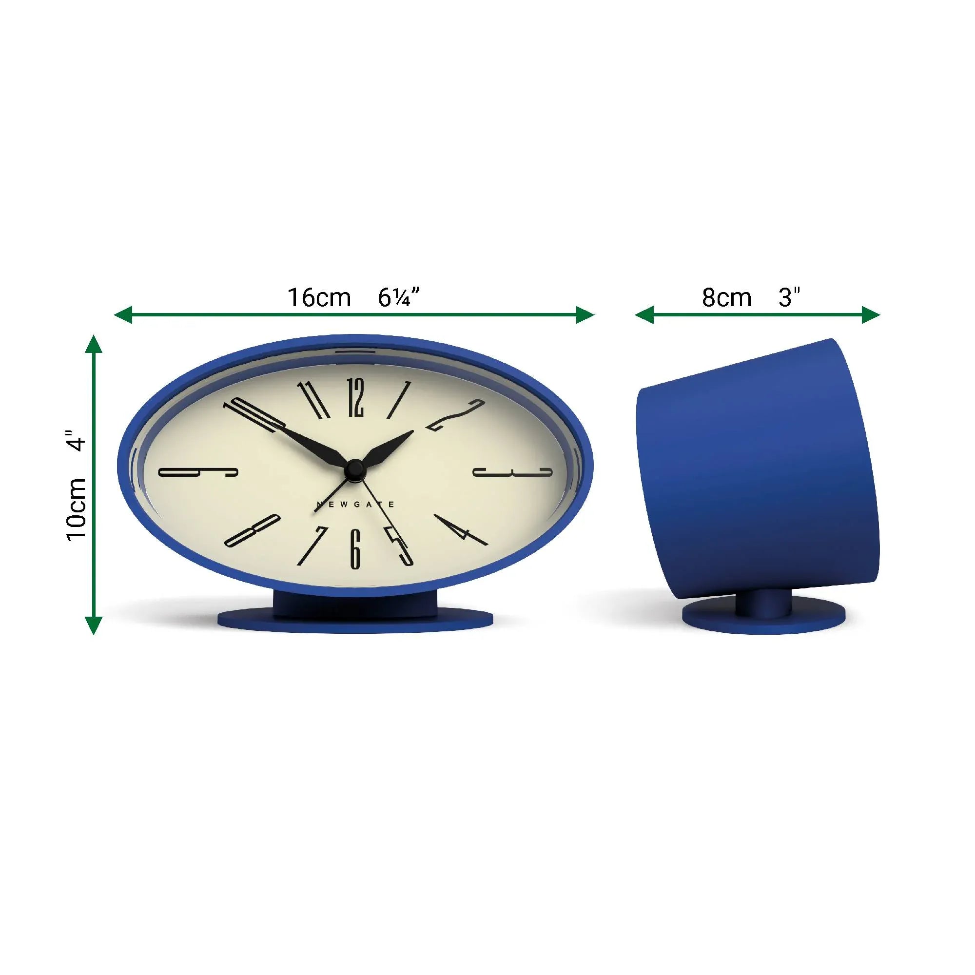 Newgate Ronnie alarm clock in blue