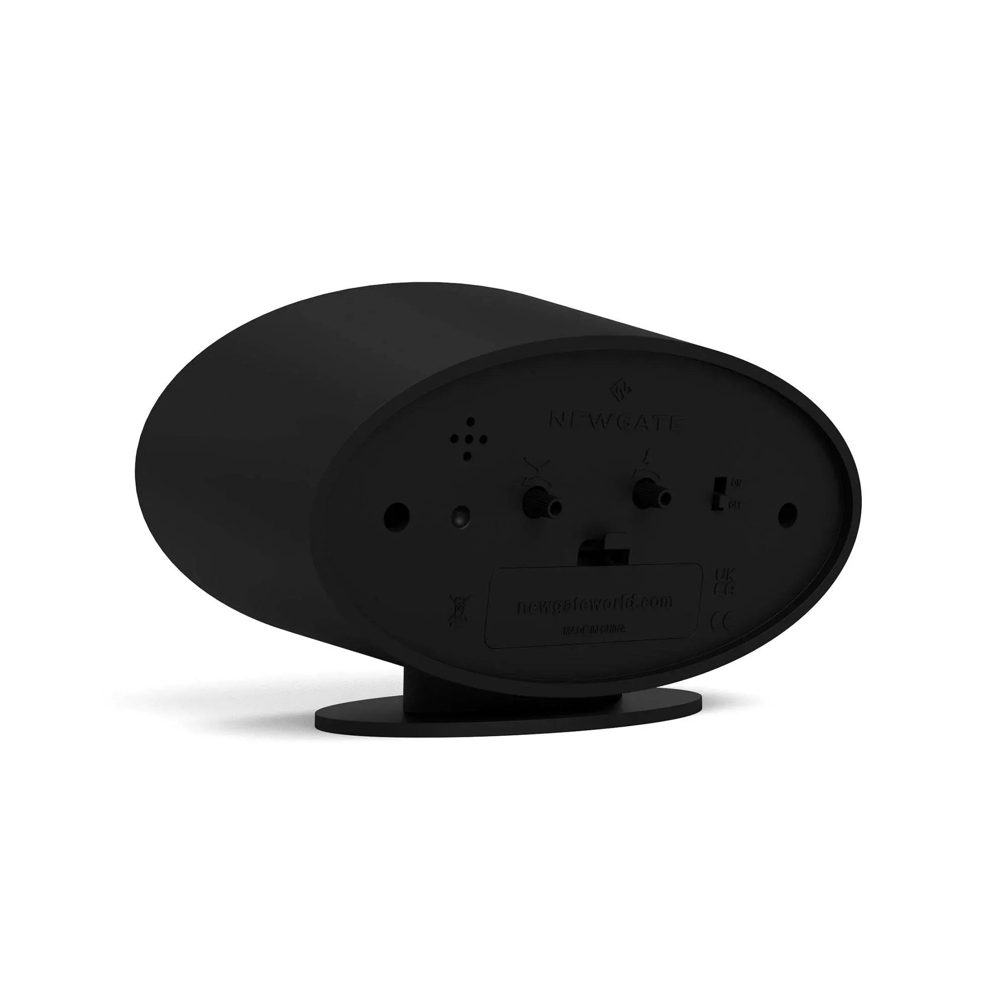 Newgate Ronnie alarm clock in black