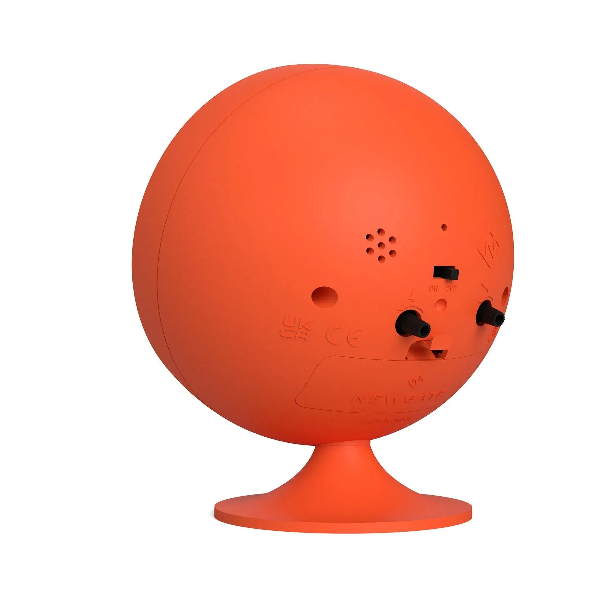 Newgate Spheric alarm clock in orange