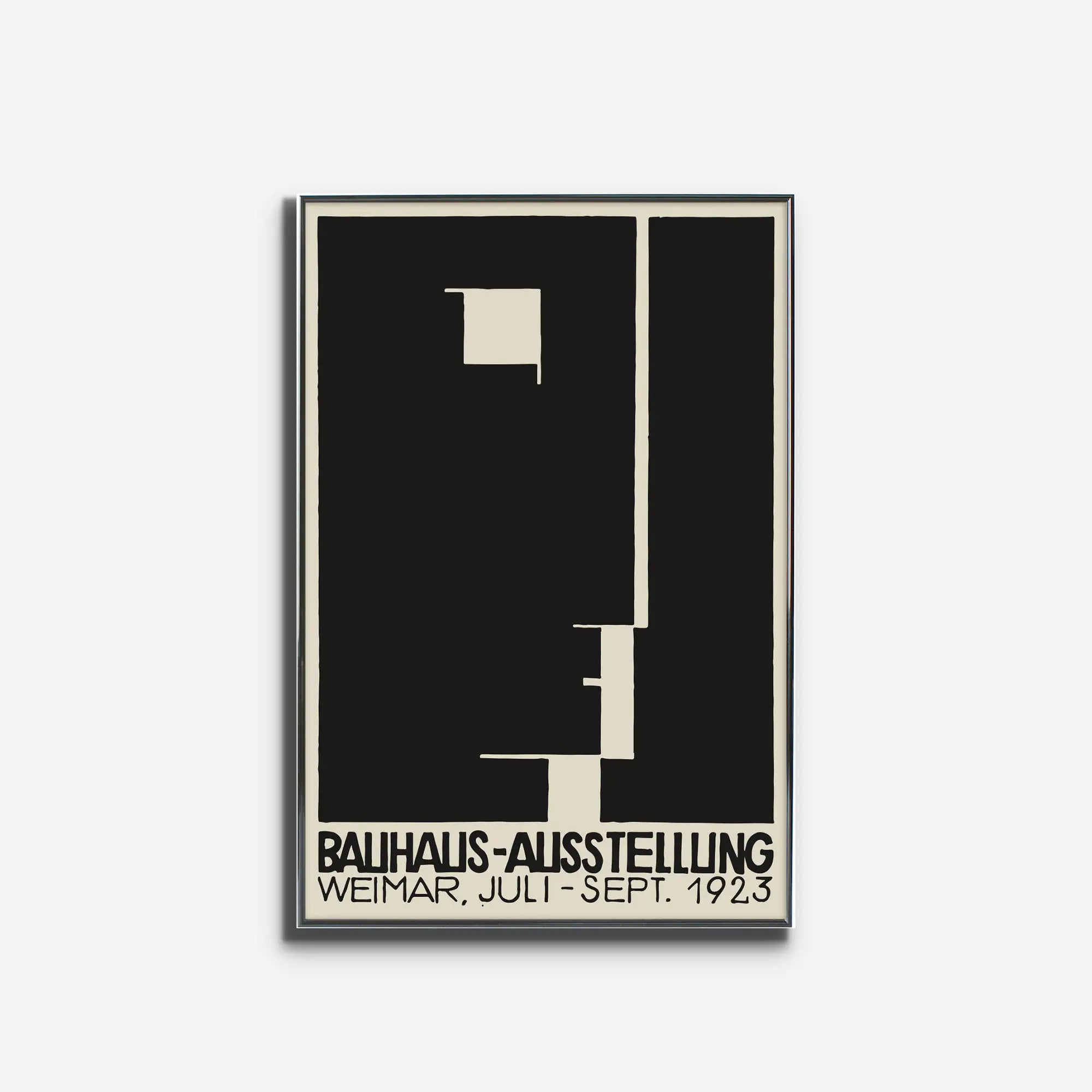 1923年ワイマール・バウハウス展の幾何学デザイン展覧会ポスター Bauhaus-Ausstellung Weimar 1923