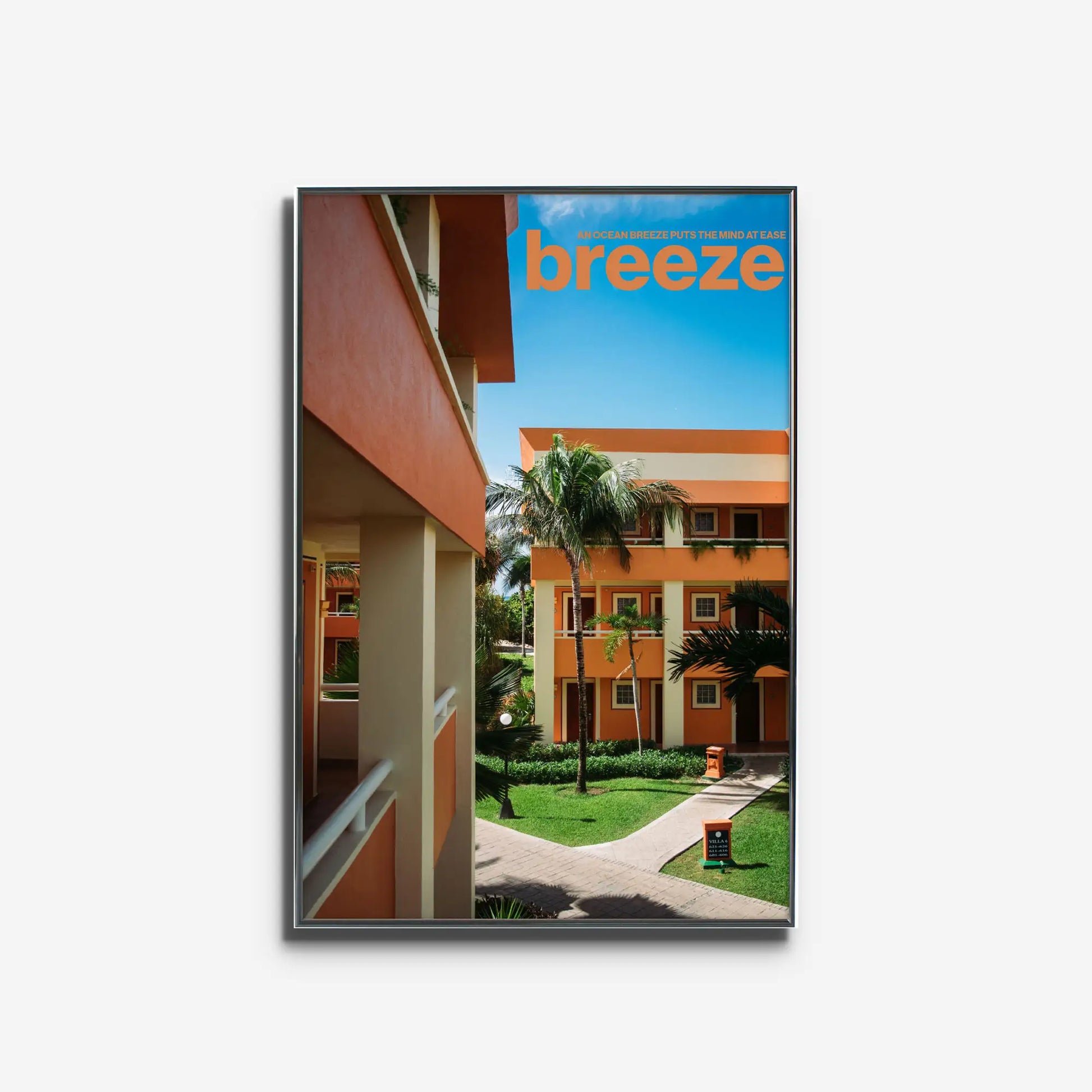 南国リゾート建築のモダン写真ポスター Breeze