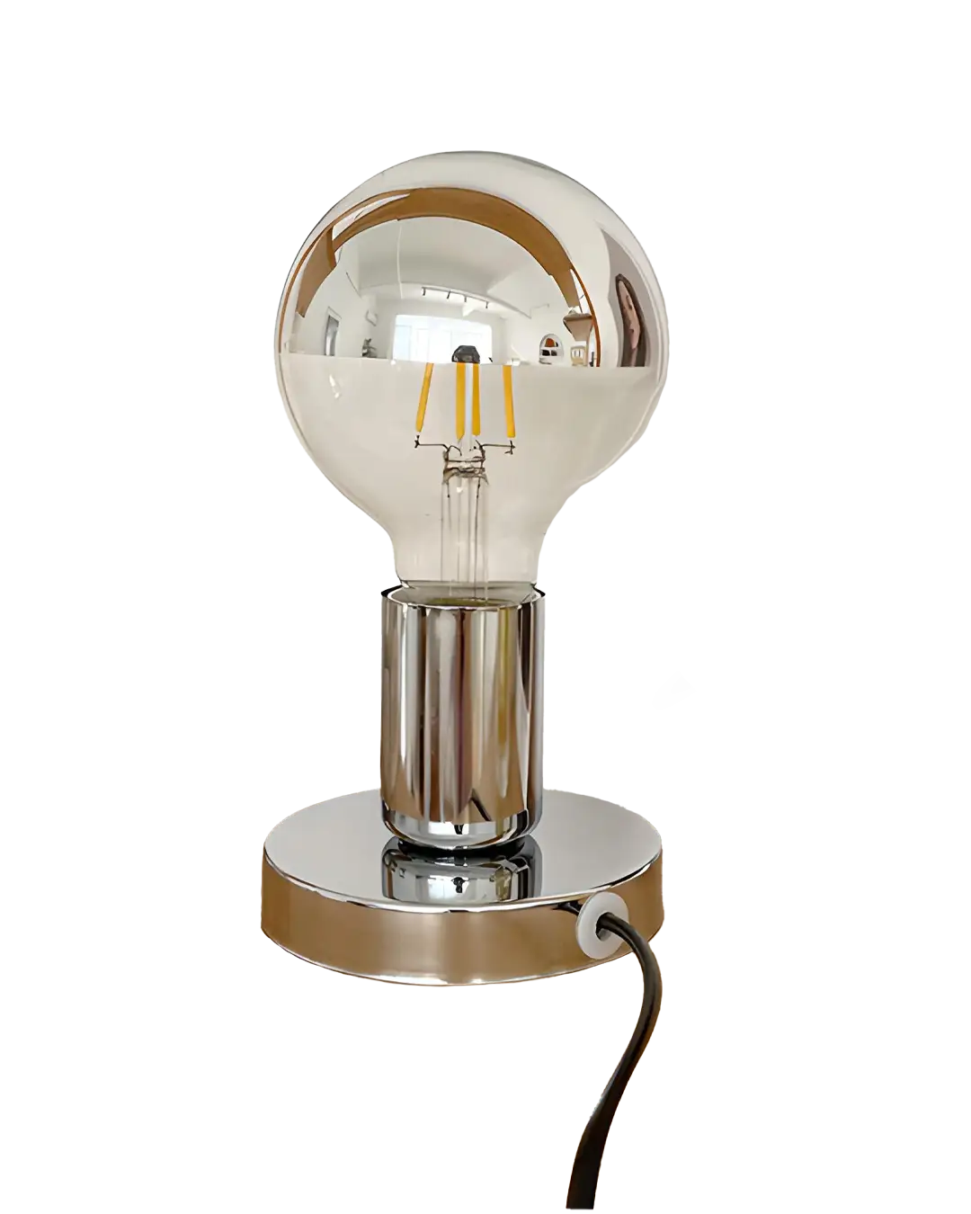 Mid-century Chrome table lamp