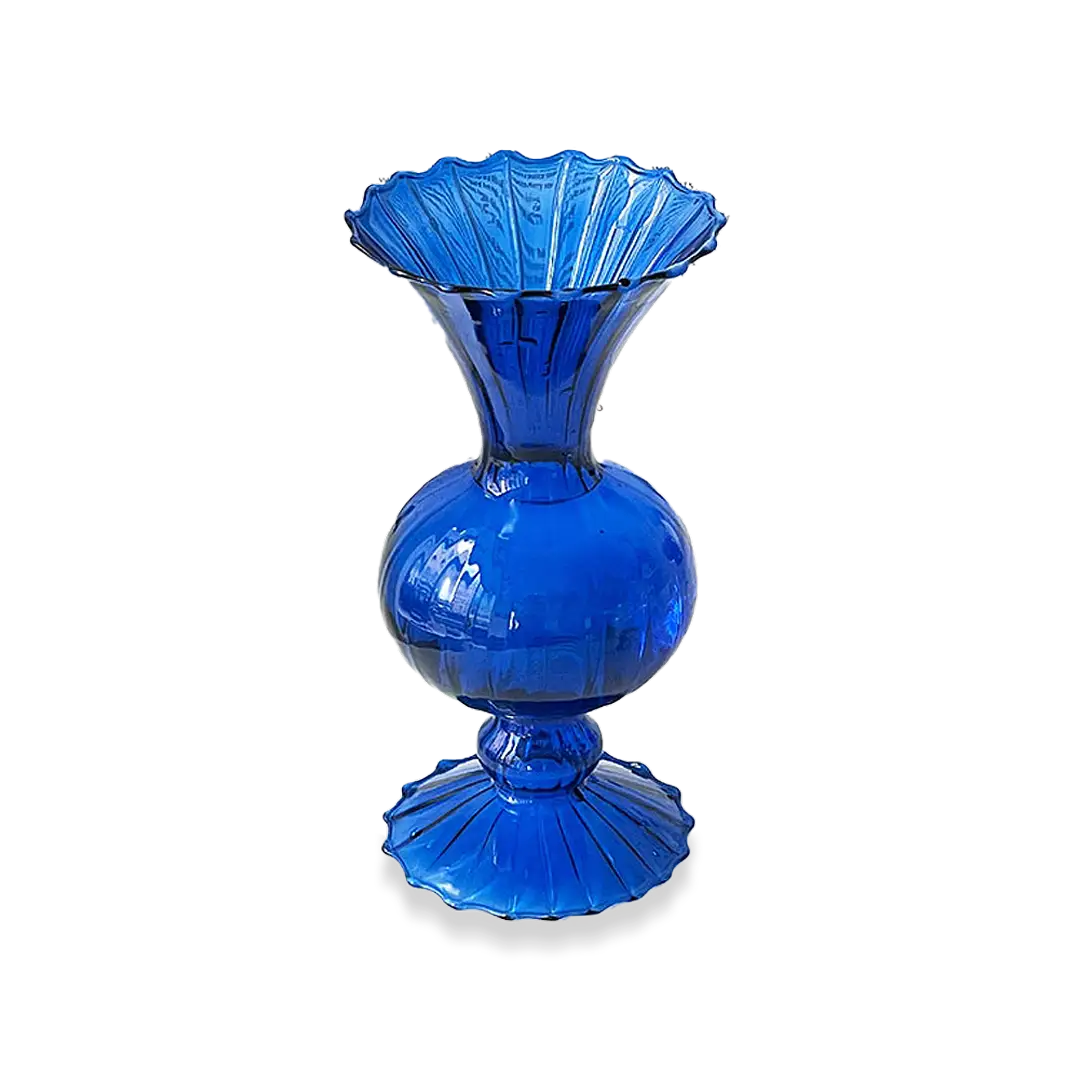 Royal Blue Glass Vase