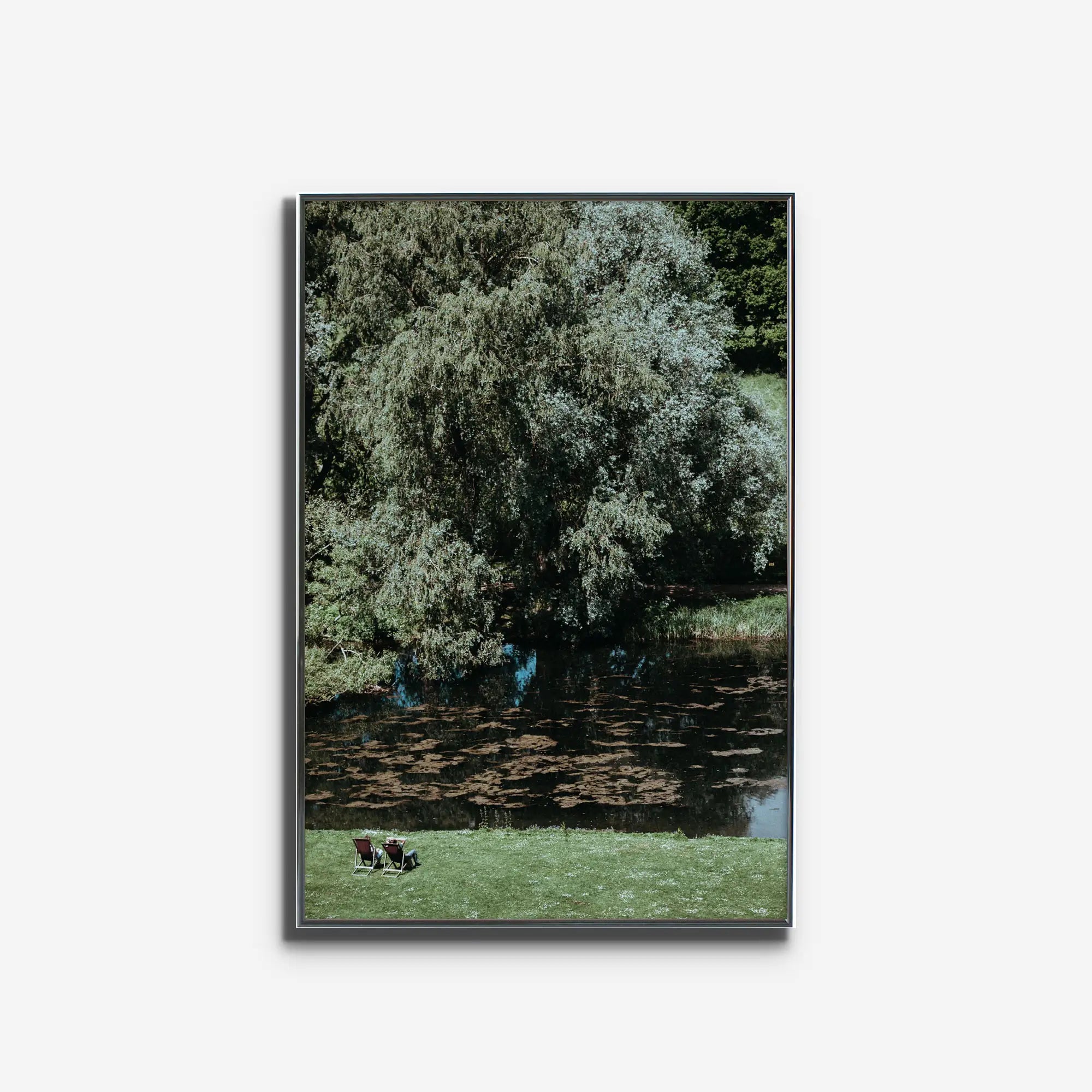 イギリスの田舎の美しい緑の森を描いた風景ポスター Enough rest