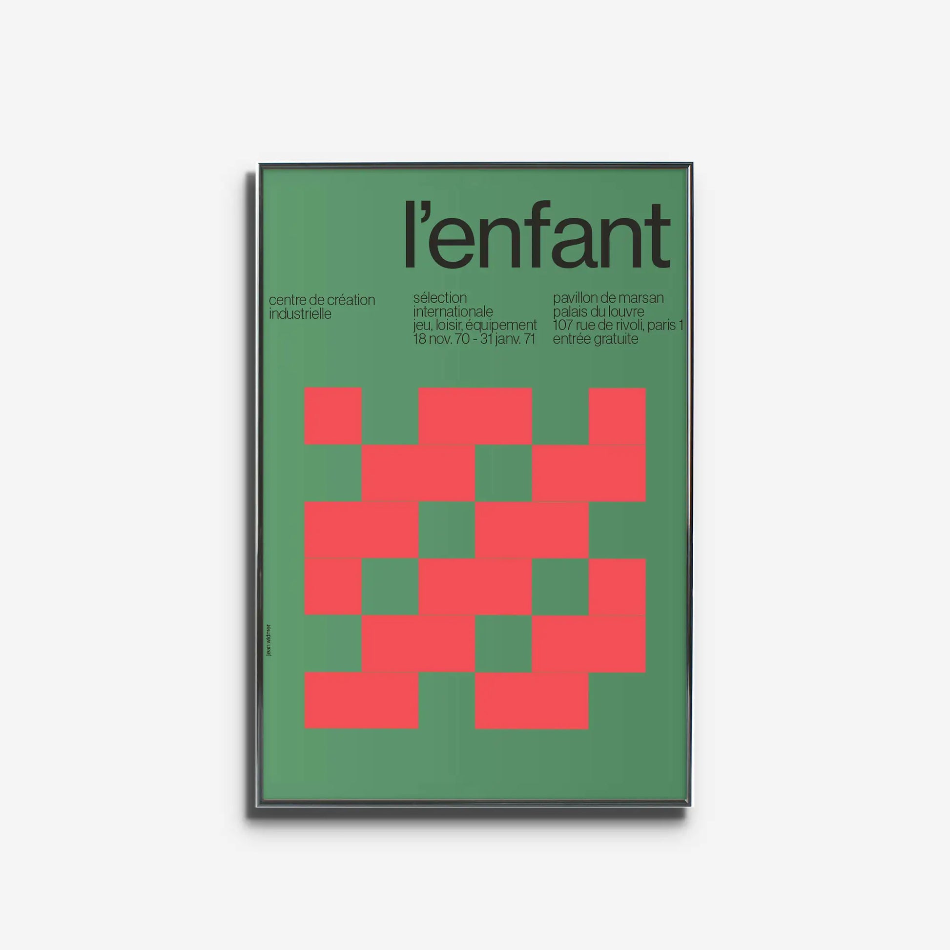 子供のような無垢な表現が魅力の抽象画ポスター L'enfant