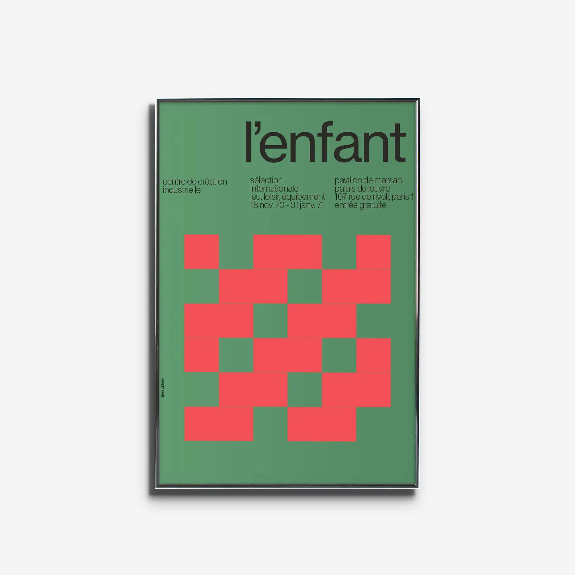 子供のような無垢な表現が魅力の抽象画ポスター L'enfant