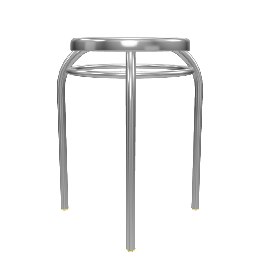 ステンレス丸スツール｜ミニマル椅子・店舗什器にも｜Bauhaus Japan