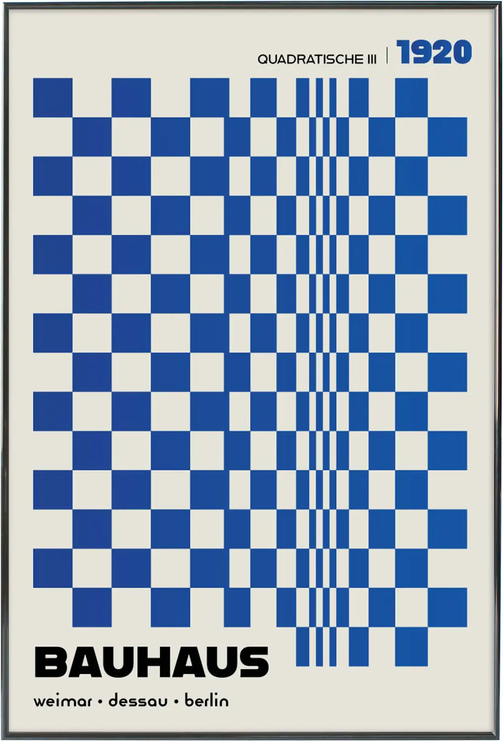 Quadratische, in Blue