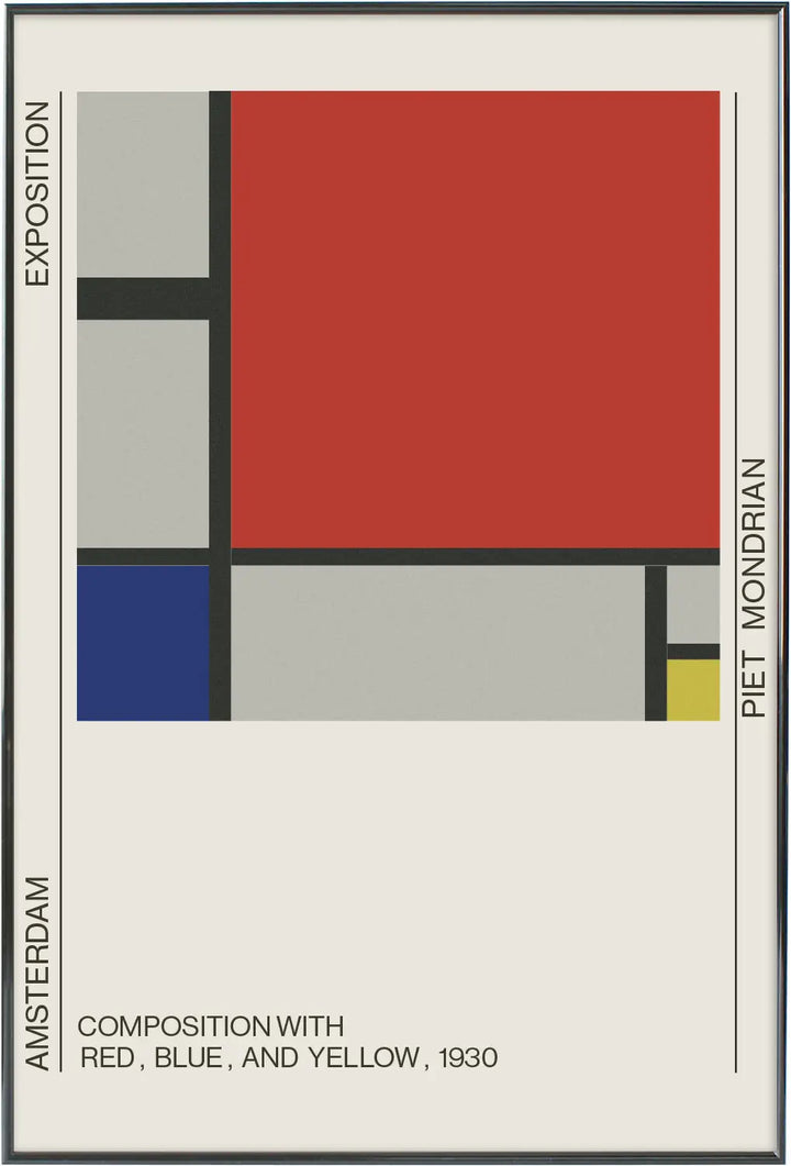 Composition with red, blue, and yellow