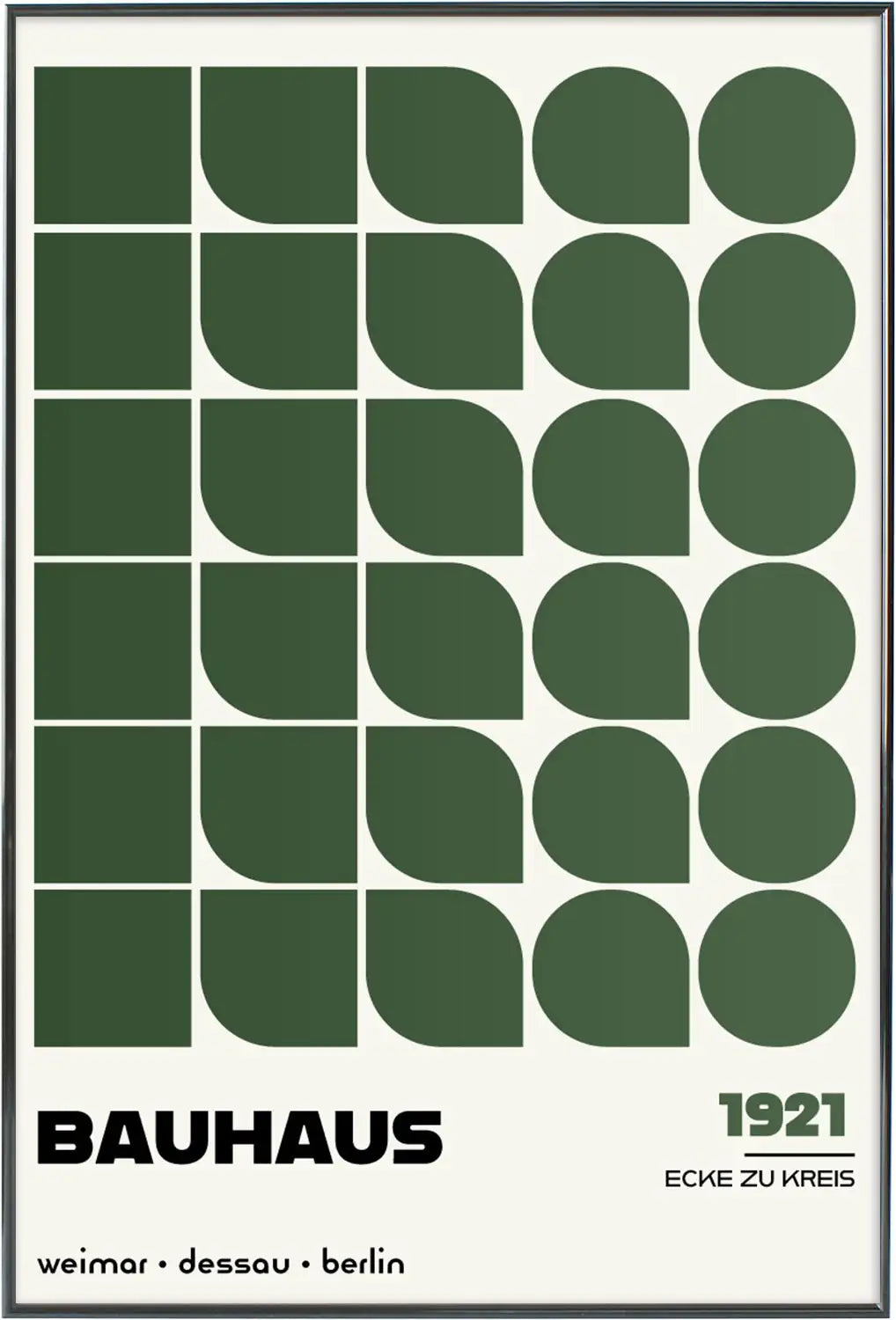 Ecke zu Kreis, in Green