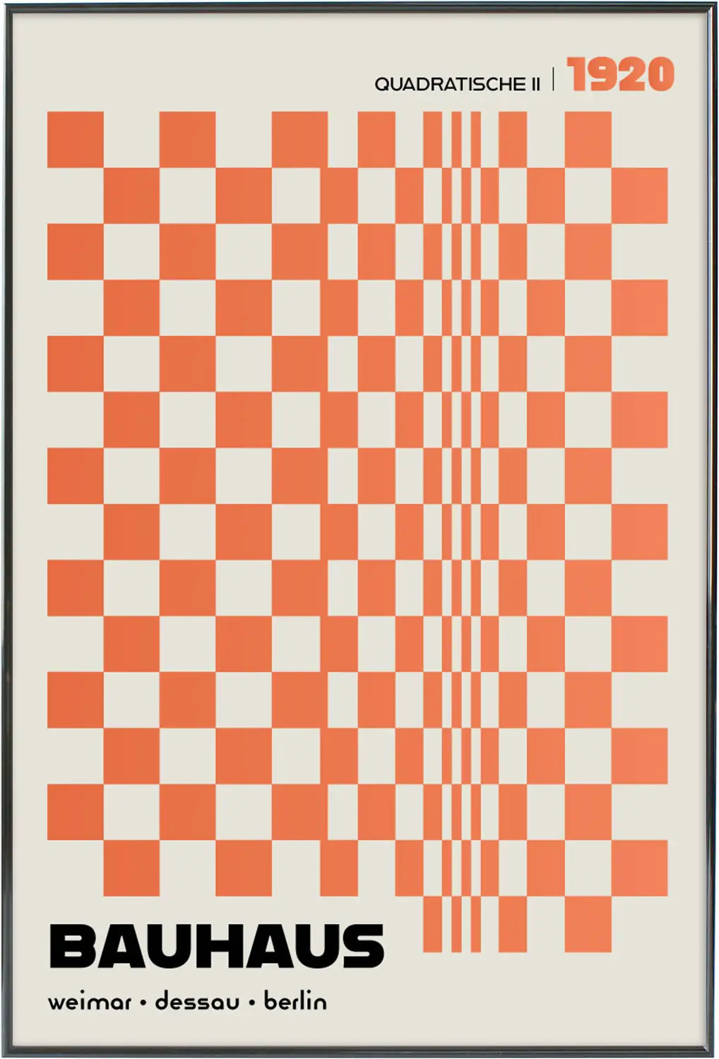 Quadratische, in Orange