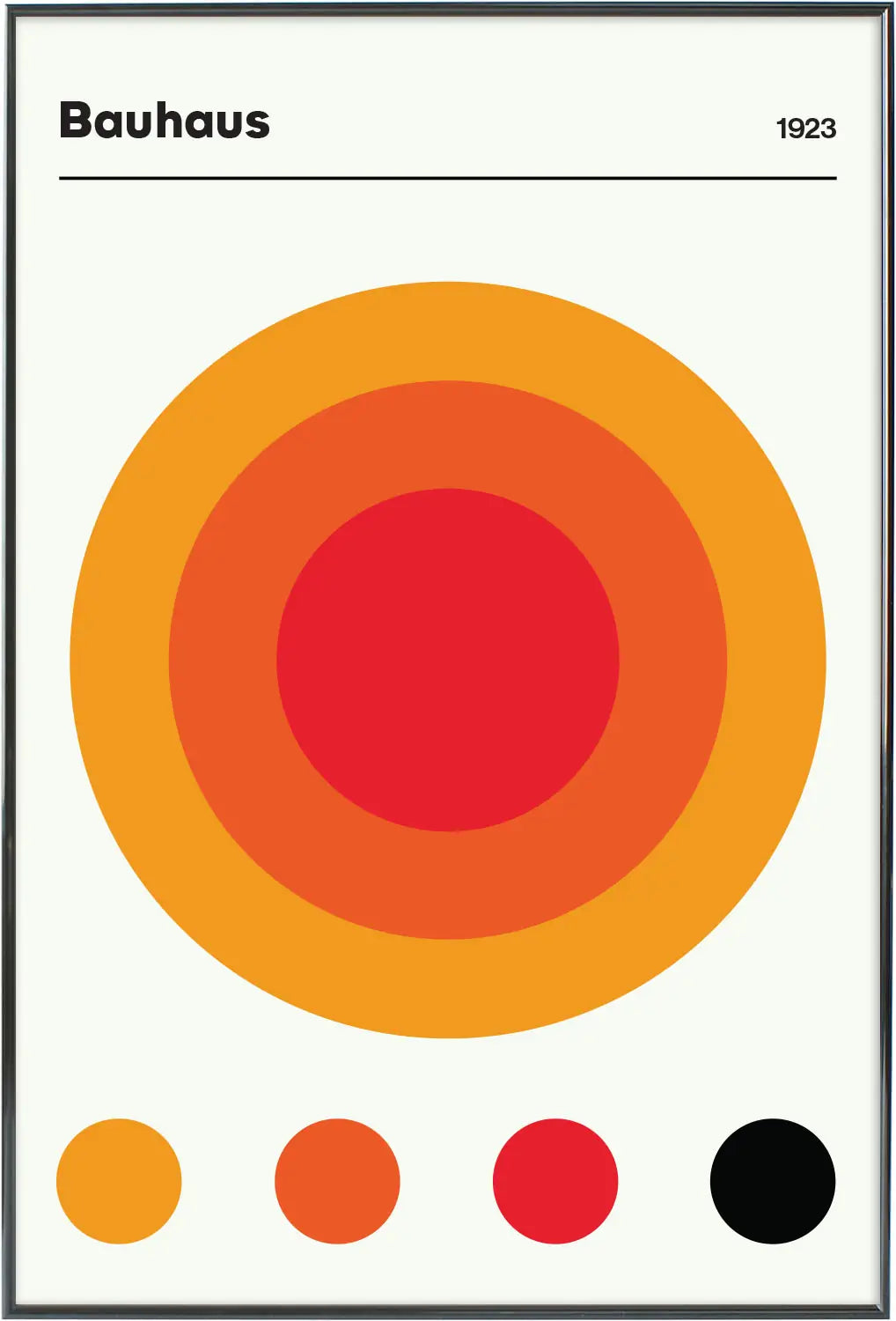 Bauhaus Sonne｜バウハウス風デザインポスター・太陽モチーフ