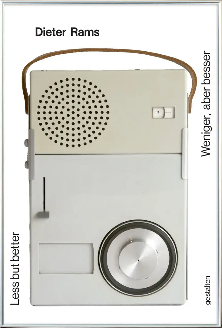 Less but better ディーター・ラムスの世界　カタログ Dieter Rams - Less but better｜ディーター・ラムス ポスター