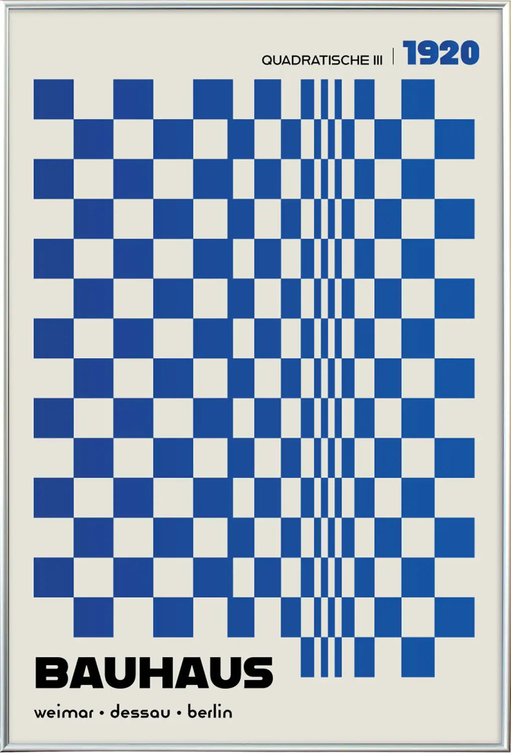 Quadratische, in Blue