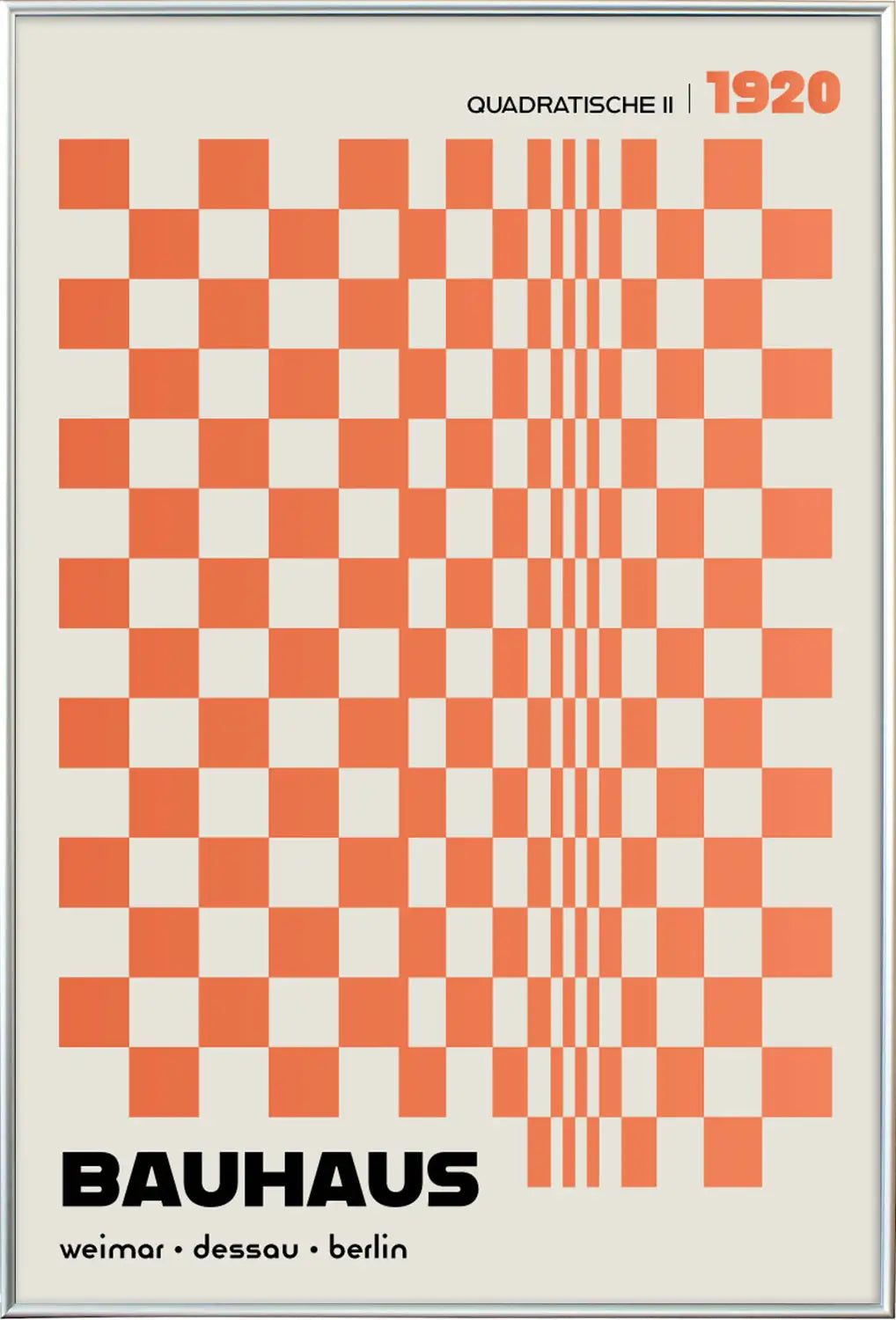 Quadratische, in Orange