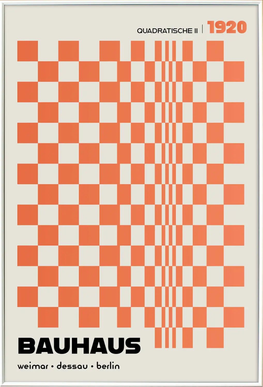 Quadratische, in Orange
