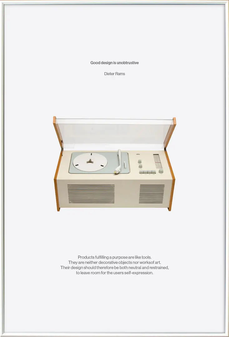 Dieter Rams - SK4/1|Braun SK4 レコードプレーヤー ポスター Dieter Rams - SK4/1|Braun SK4 レコードプレーヤー ポスター