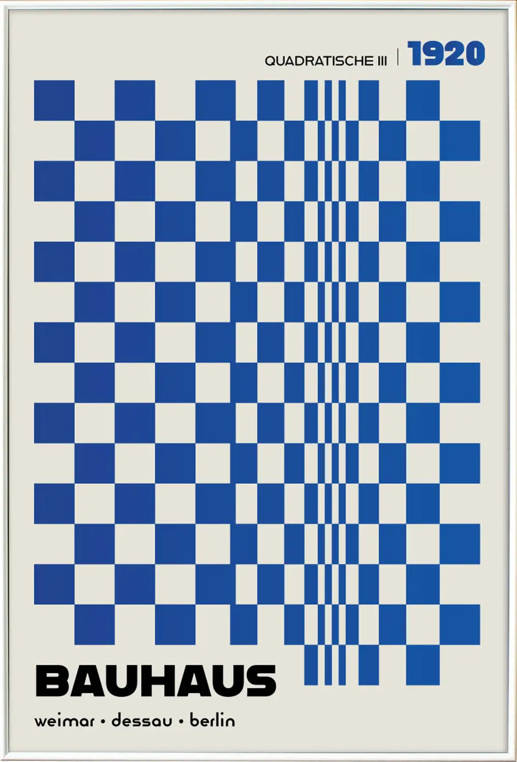 Quadratische, in Blue