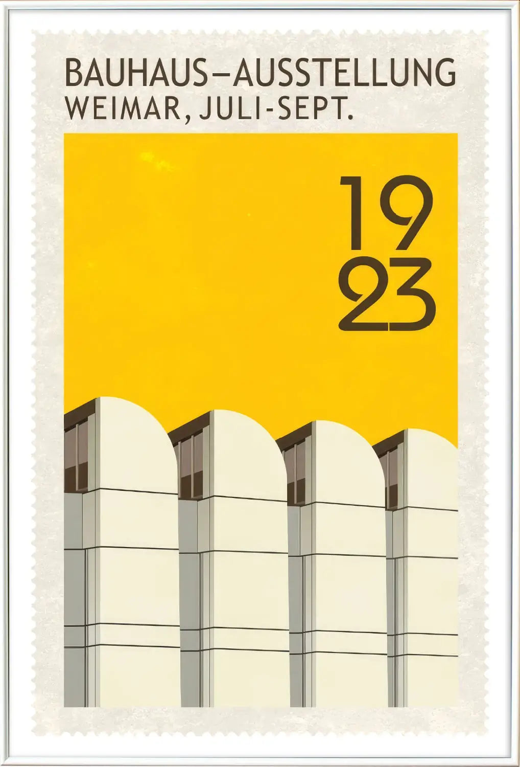 Bauhaus stamp building