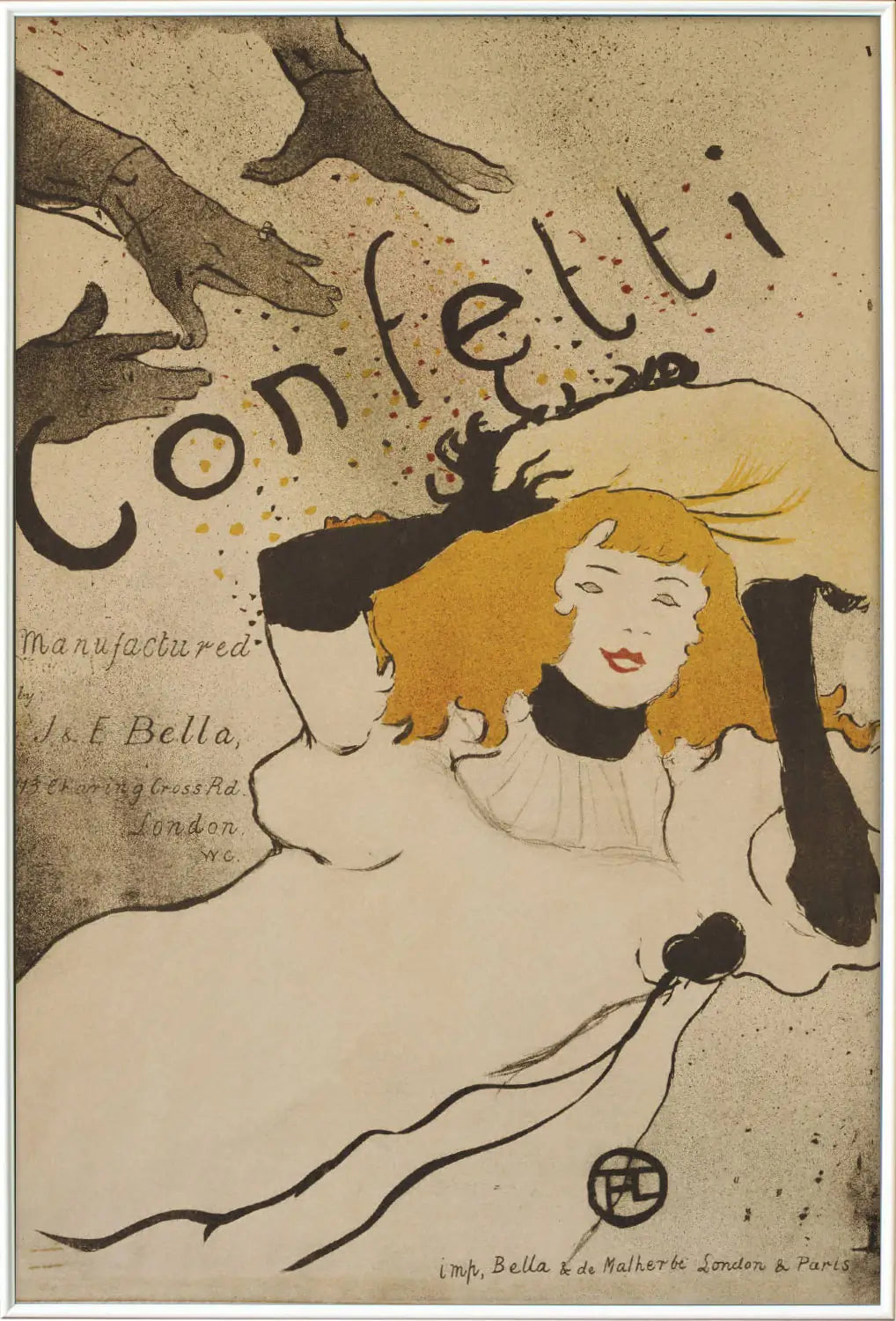 Toulouse-Lautrec "Confetti"