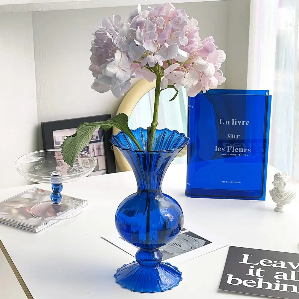 Royal Blue Glass Vase