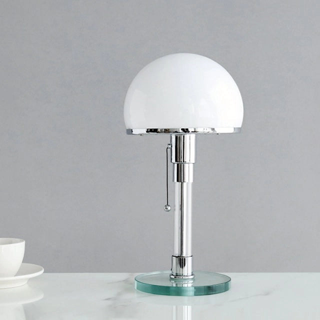 Mid-century glass table lamp