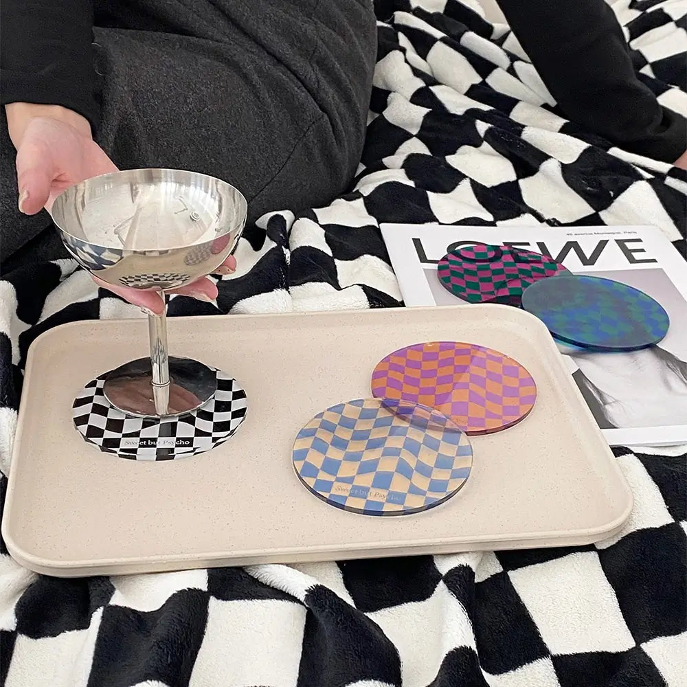 Check patern modern coaster