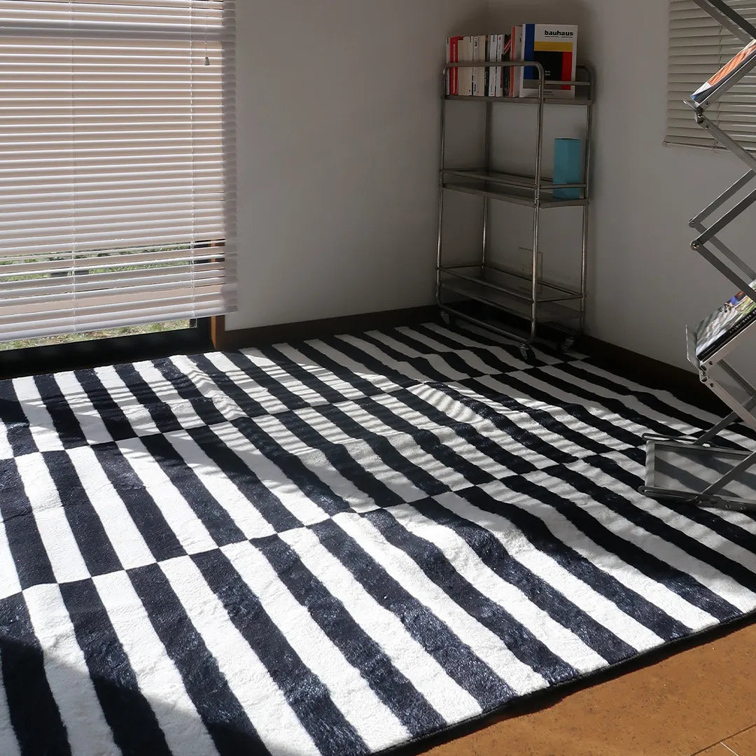 Modern piano rug