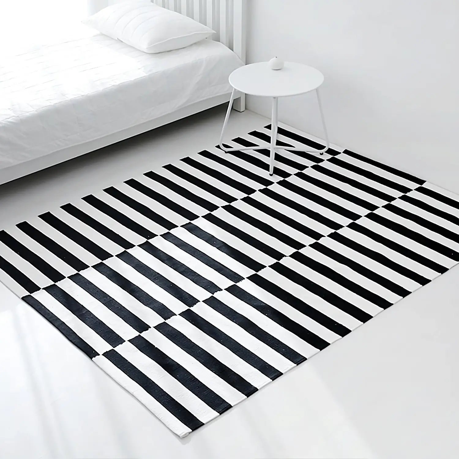 Modern piano rug